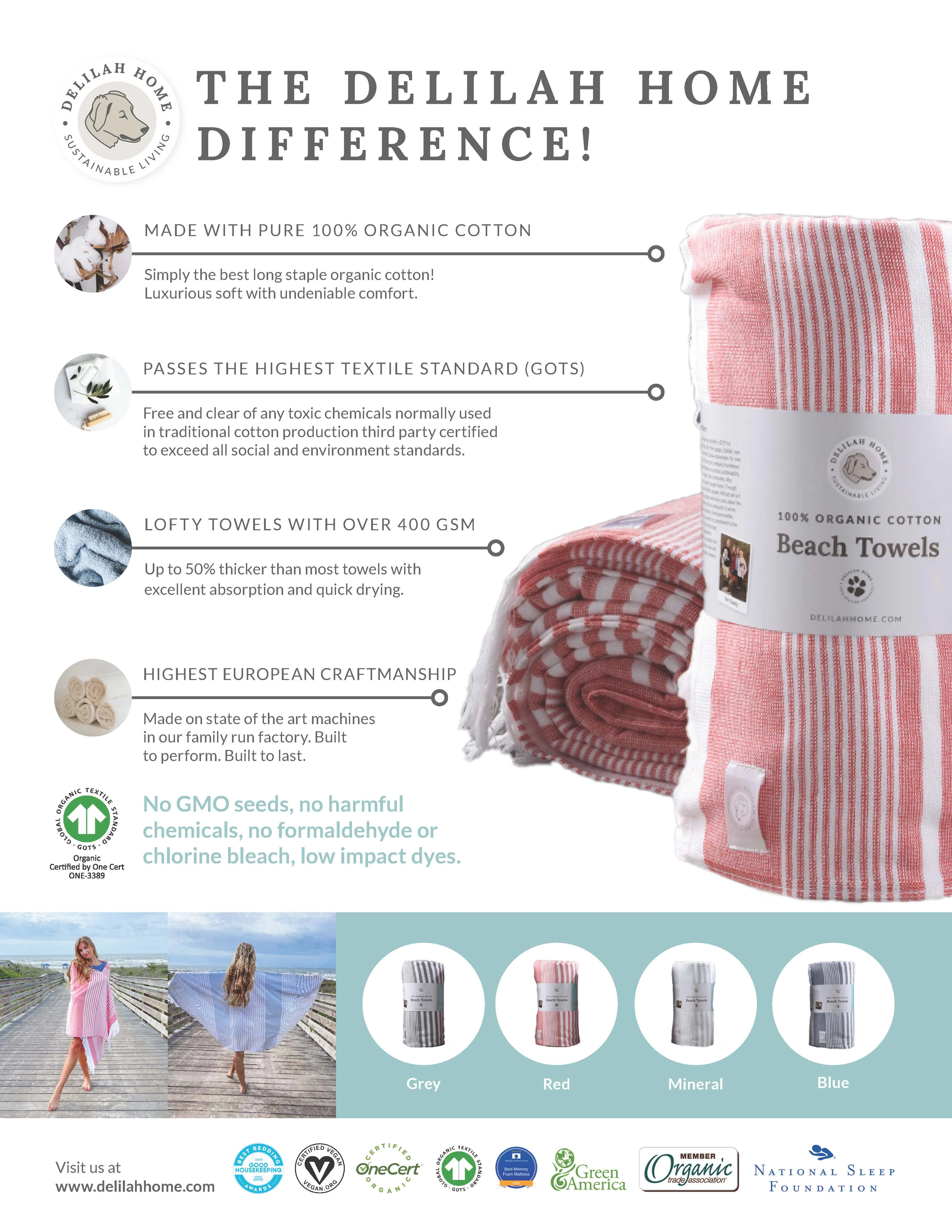 100% Organic Cotton Sunset Beach Towels - Image 7