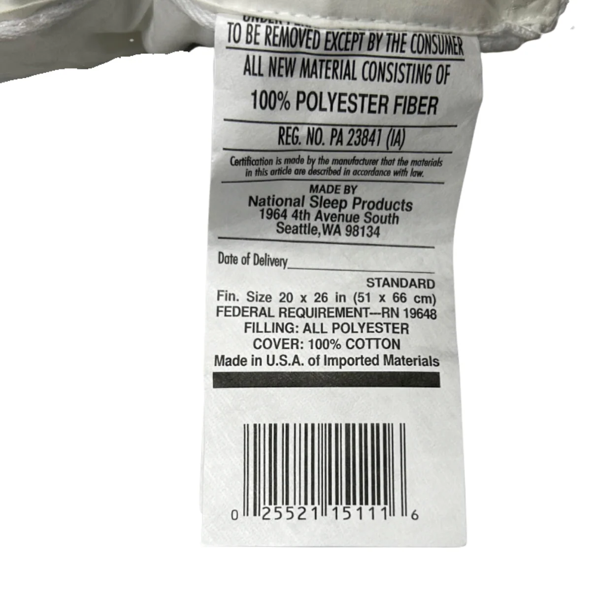 Restful Nights Aller-Sure Cotton Cover Ultima Polyester Pillow - Image 4