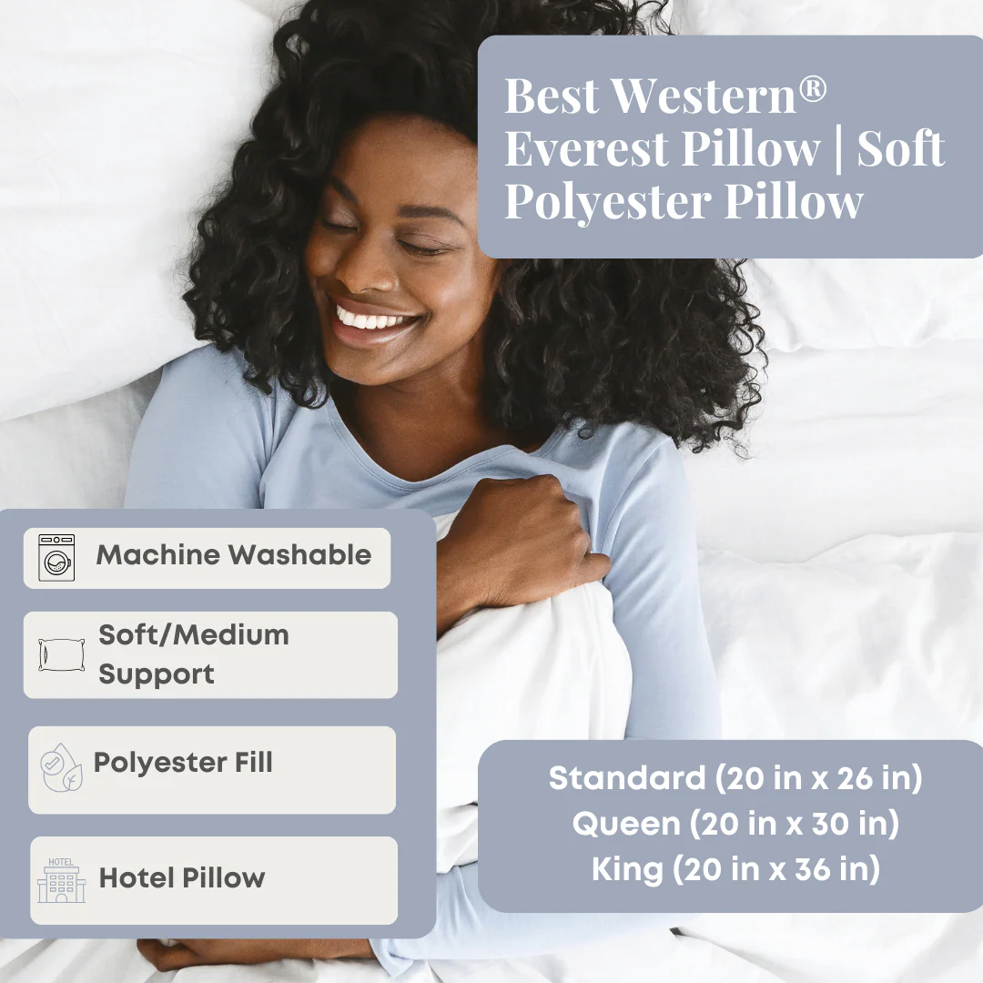 Best Western® Everest Pillow | Soft Polyester Pillow - Image 10