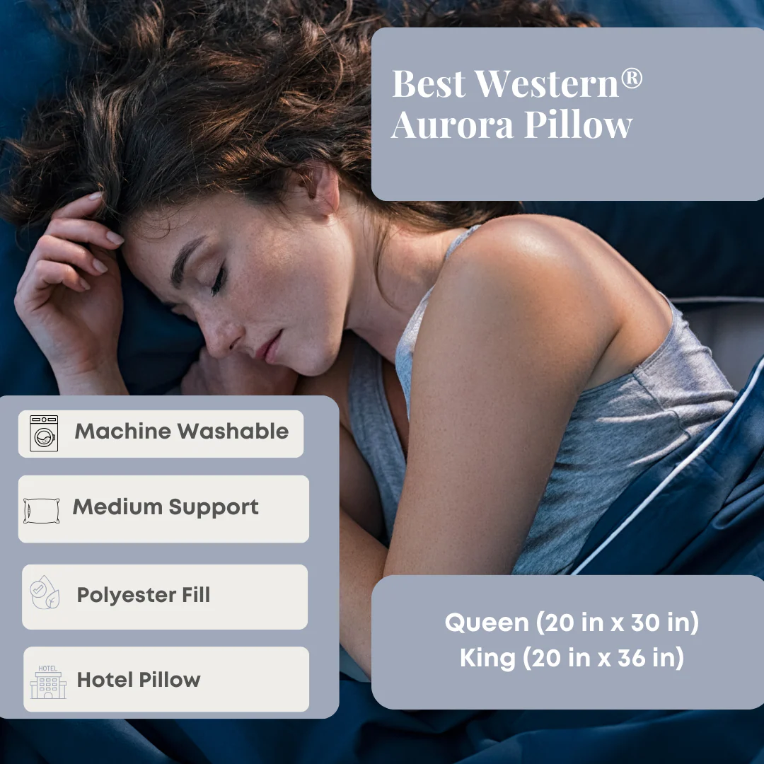 Best Western® Aurora Pillow | Medium Polyester Pillow - Image 13