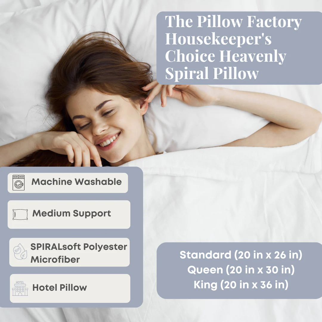 The Pillow Factory Housekeeper's Choice Heavenly Spiral Pillow- Featured at Many Borgata Hotel Casino & Spa<sup>®</sup> - Image 15