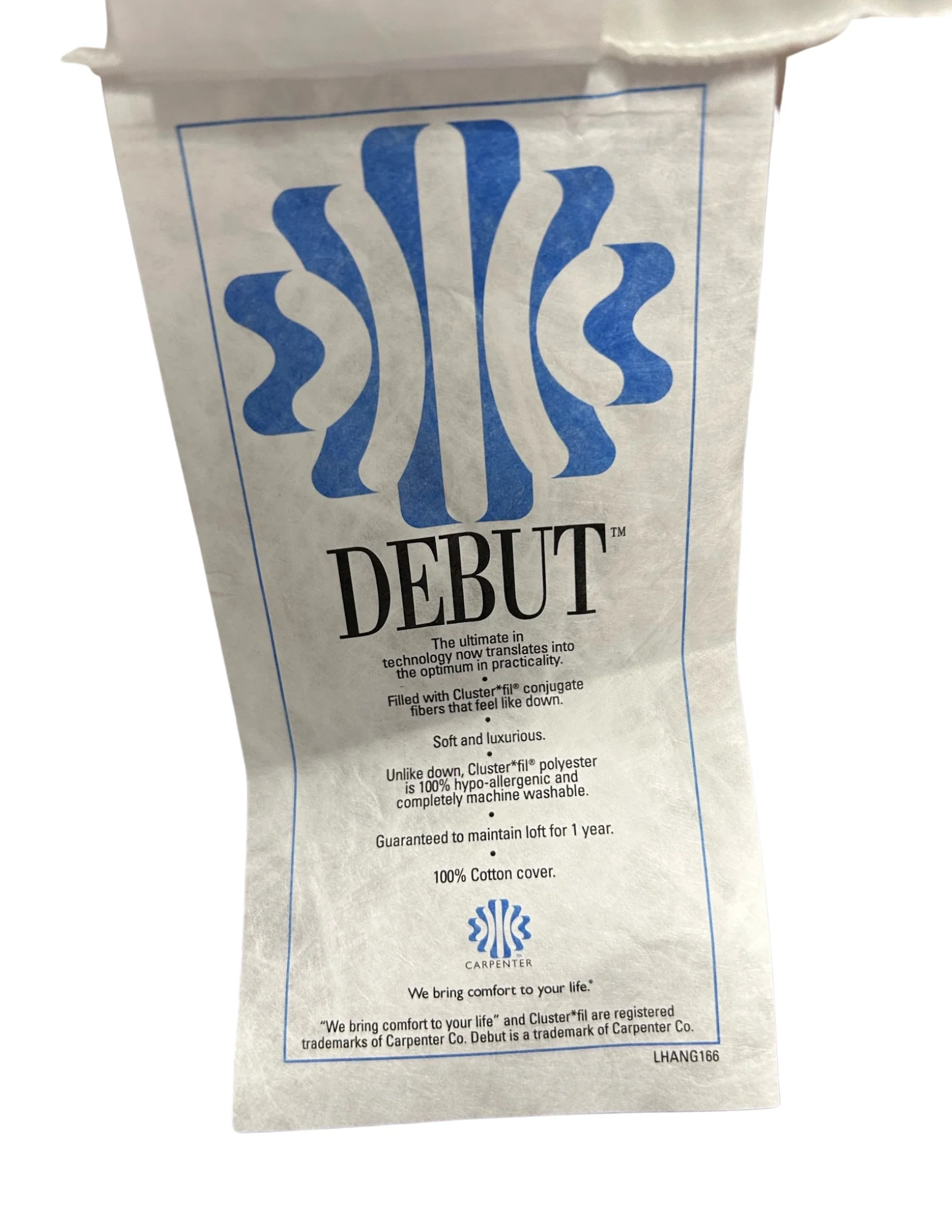 Carpenter Co. Debut Supreme Cluster Fiber Pillow - Standard Size - Image 3