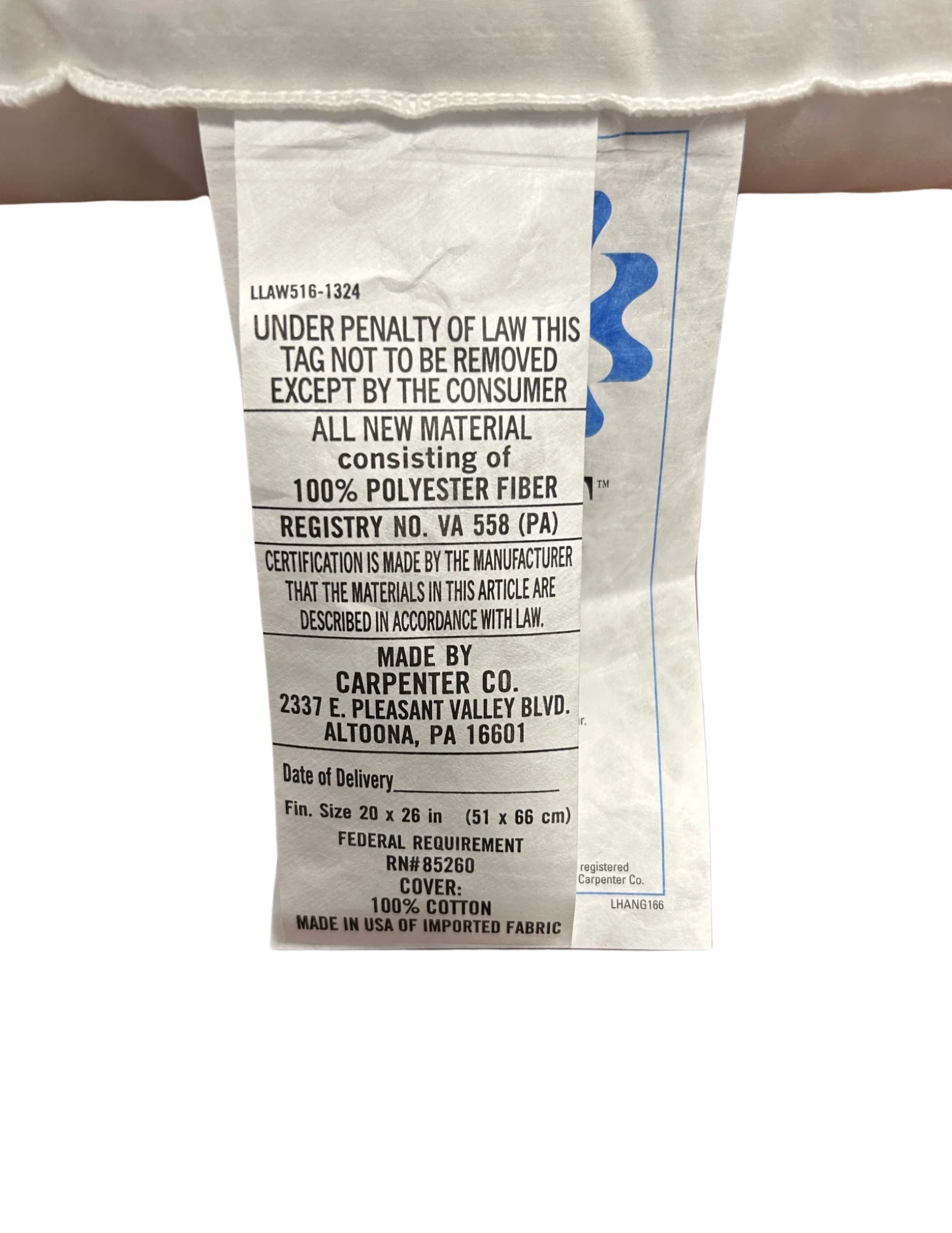 Carpenter Co. Debut Supreme Cluster Fiber Pillow - Standard Size - Image 4