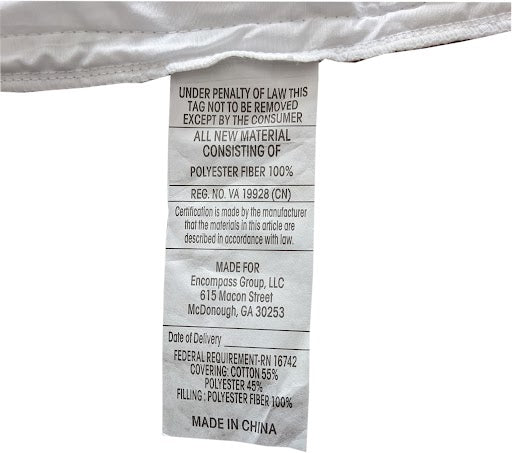 Encompass Group Channel Mattress Pad With Anchor Bands | 20 Inch Deep - Image 3