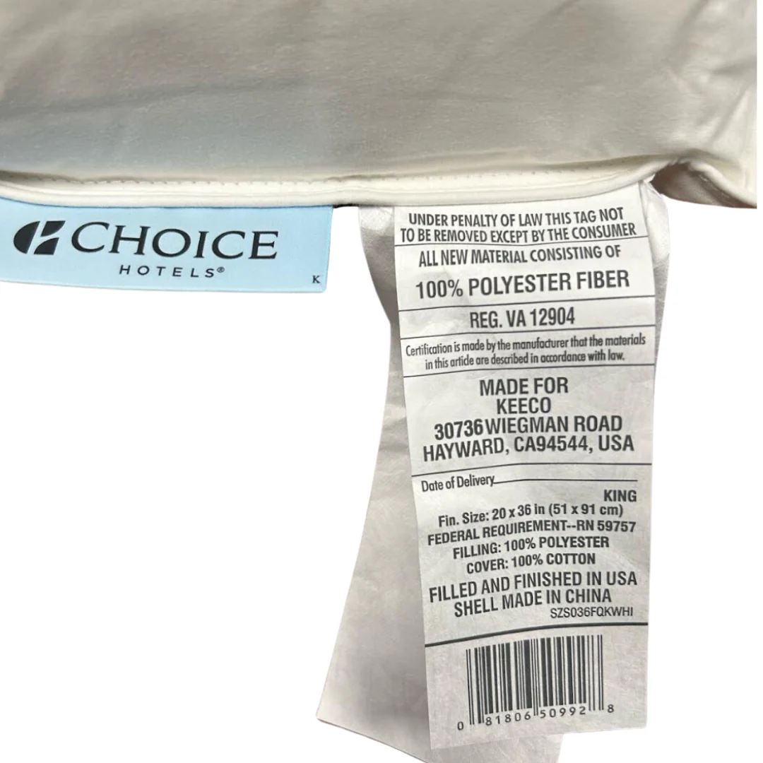 Blue Label Firm Pillow | Featured At Many Choice® Hotel Family of Brands - Image 6