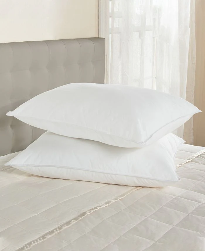 Cloud Nine Comforts 50/50 White Duck Down & Feather Luxury Queen Pillow | Firm Support - Image 3