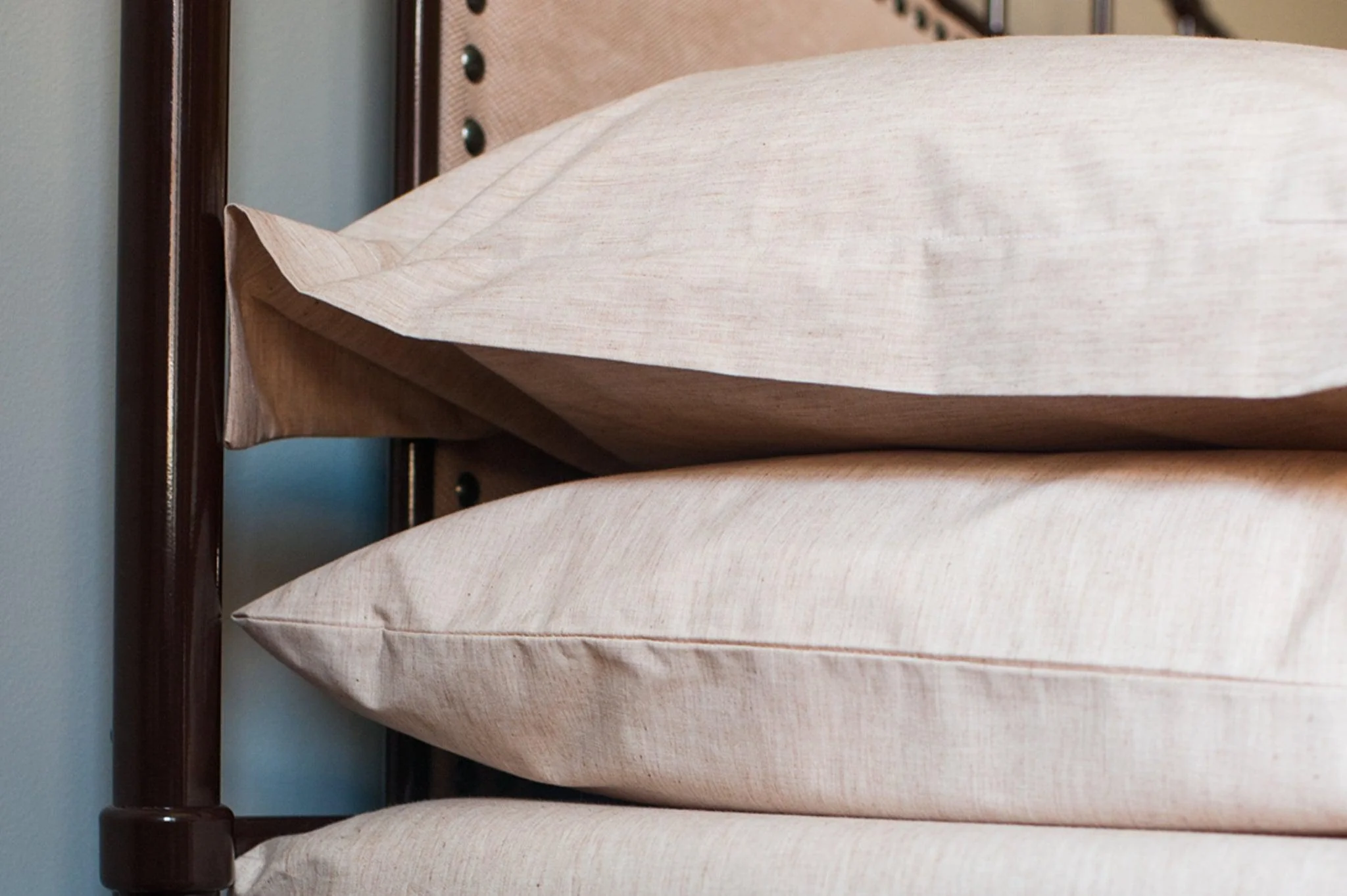 Colored Cotton Bed Pillowcases – Natural Heirloom Cotton, American Made - Image 4
