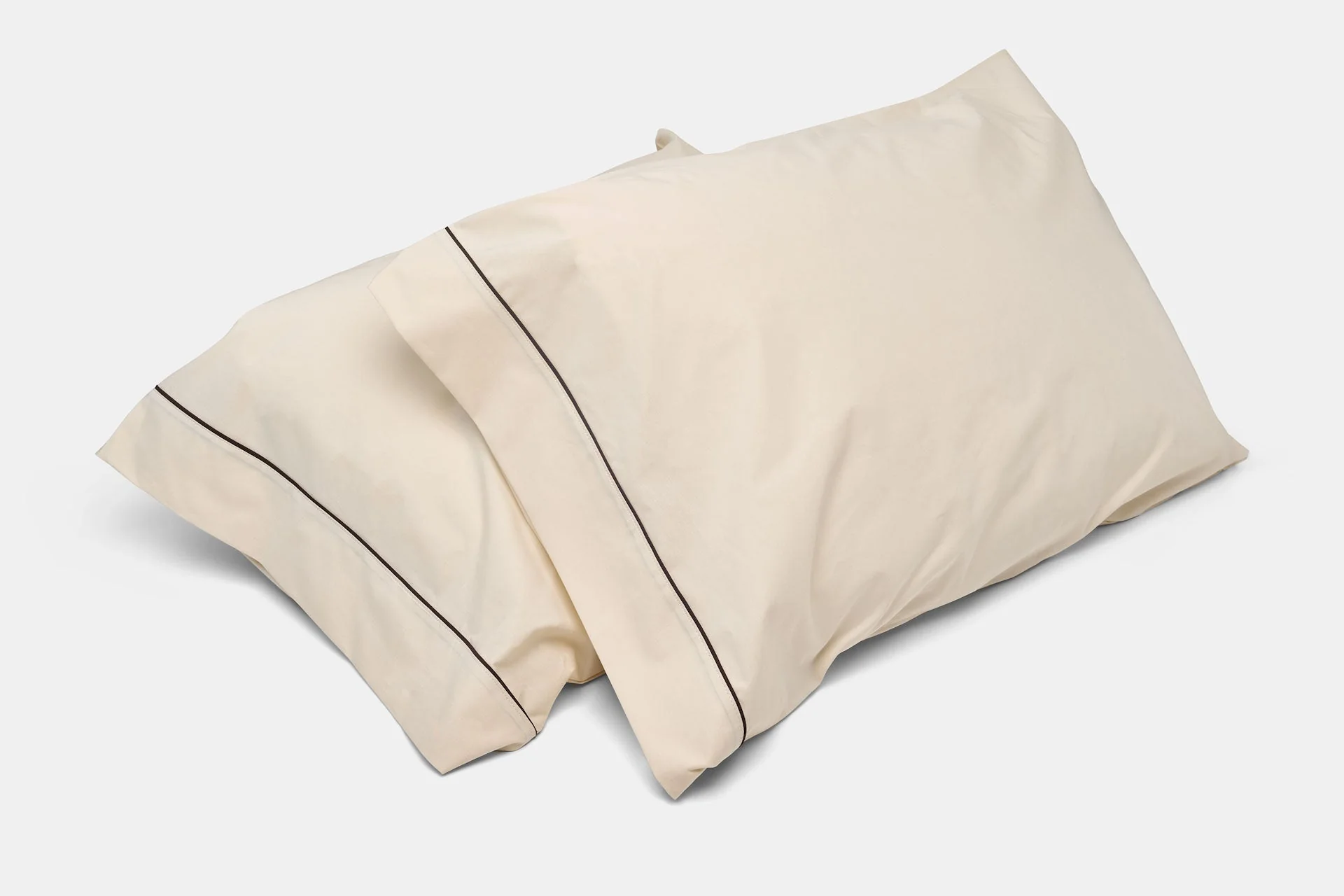 Cotton Bed Pillowcases with Piping, 100 Percent USA Cotton, American Made - Image 8