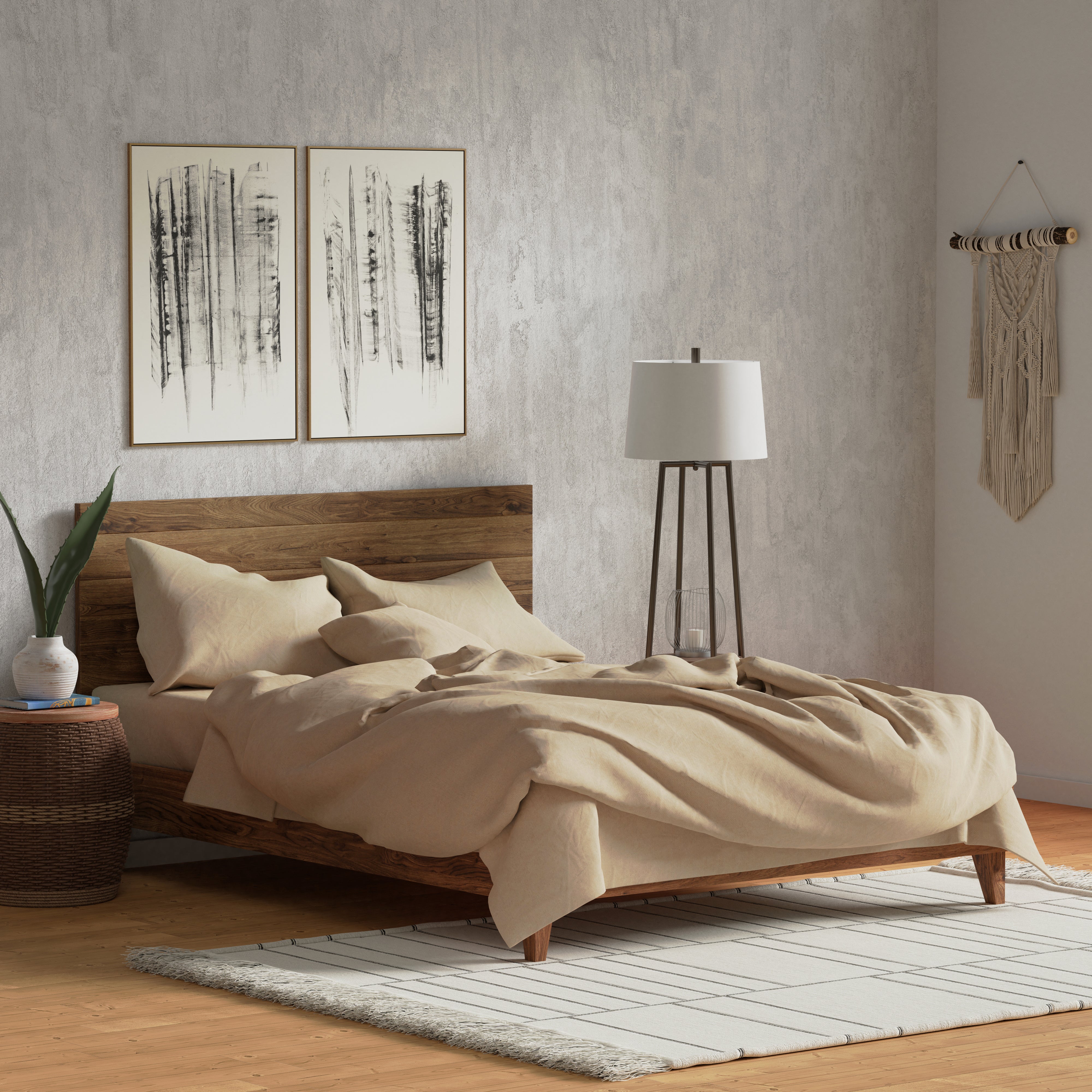 Delilah Home Organic Cotton Fitted Sheet - Image 3