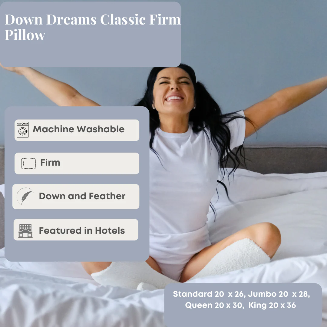 Down Dreams Classic Firm Pillow, Formerly Classic Too - Image 9