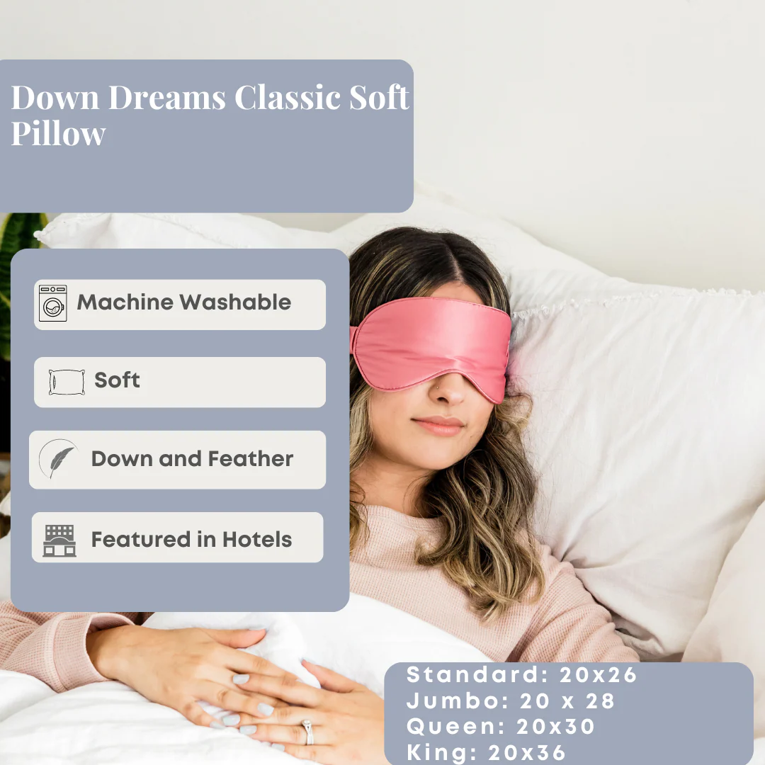Down Dreams Classic Soft Pillow, Featured at Many Hotels - Image 3