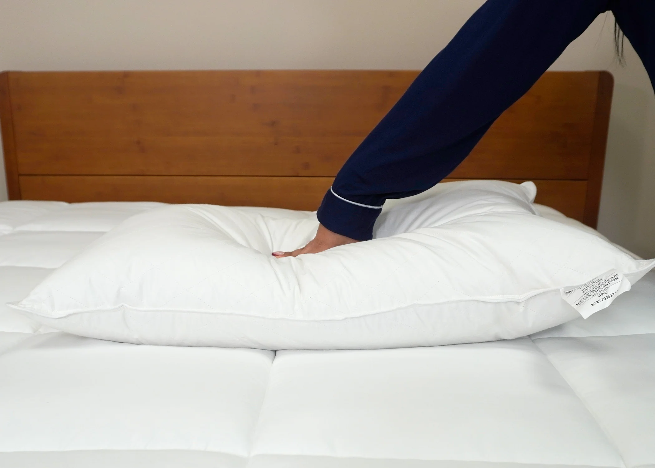 Down Etc. Diamond Support Feather & Down Pillow | Medium-Firm - Image 7