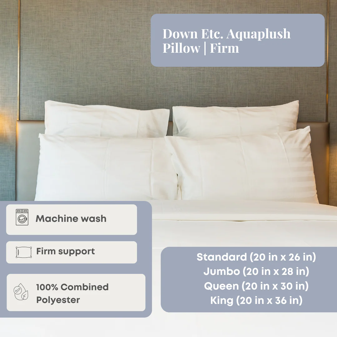 Down Etc. Aquaplush Pillow | Firm - Image 2