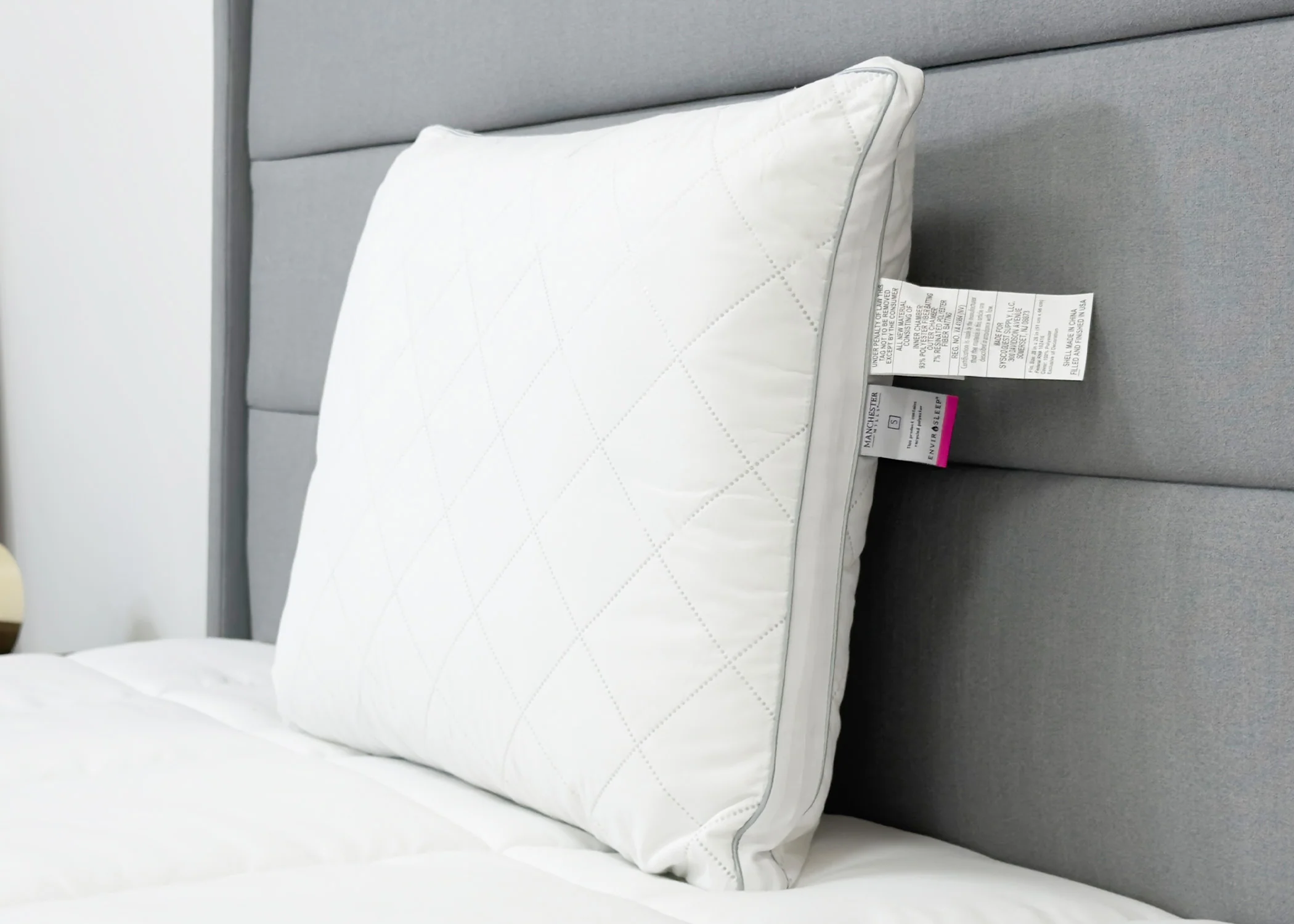 Envirosleep Diamond Support Gel Fiber Fill Pillow | Medium Support