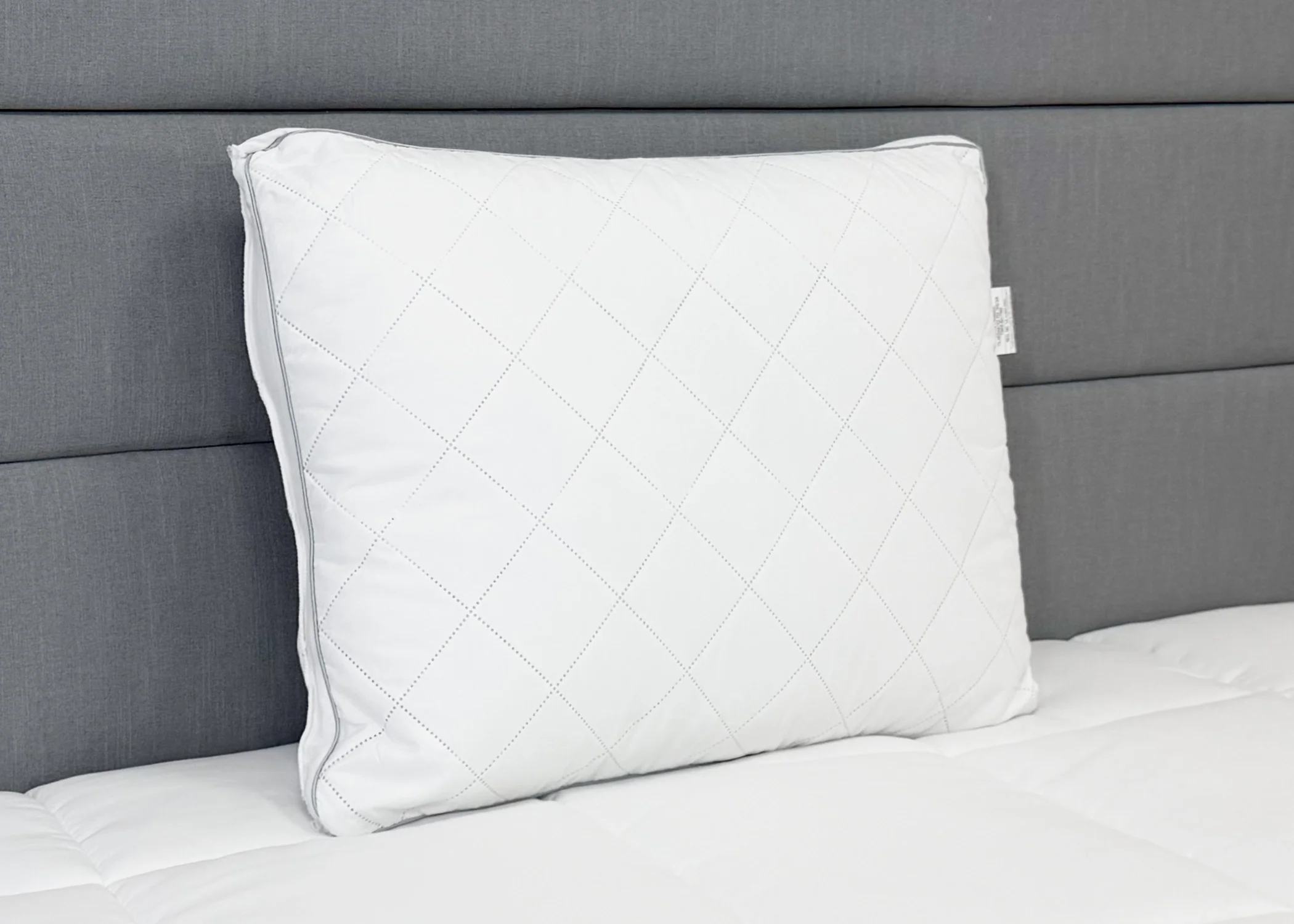 Envirosleep Diamond Support Gel Fiber Fill Pillow | Medium Support - Image 2