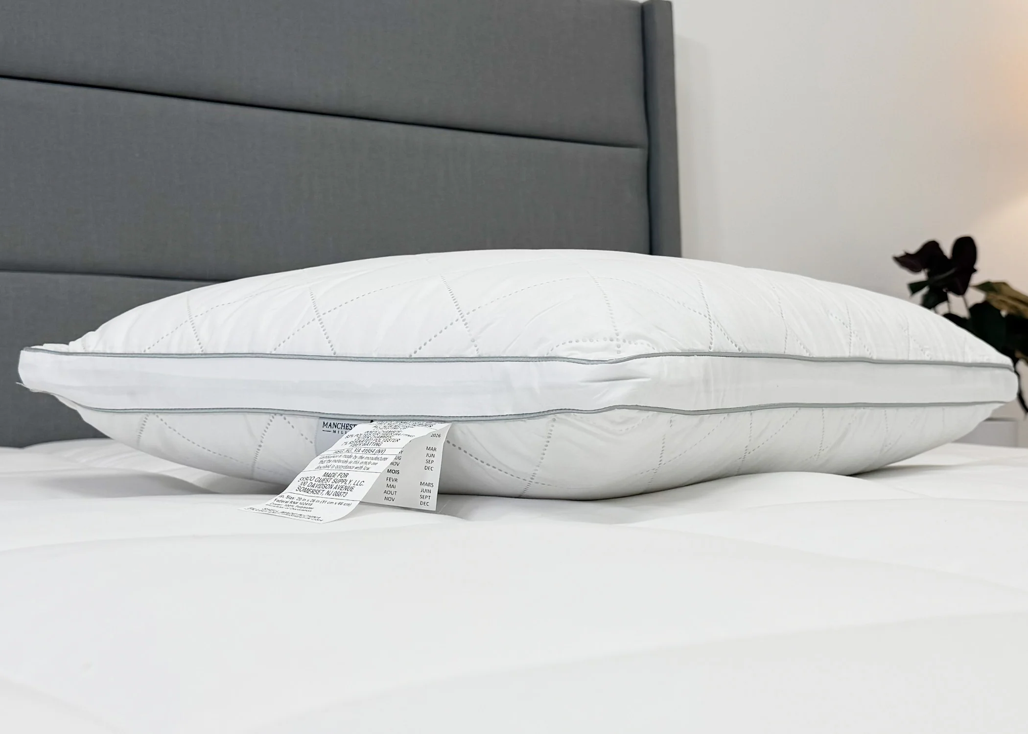 Envirosleep Diamond Support Gel Fiber Fill Pillow | Medium Support - Image 8