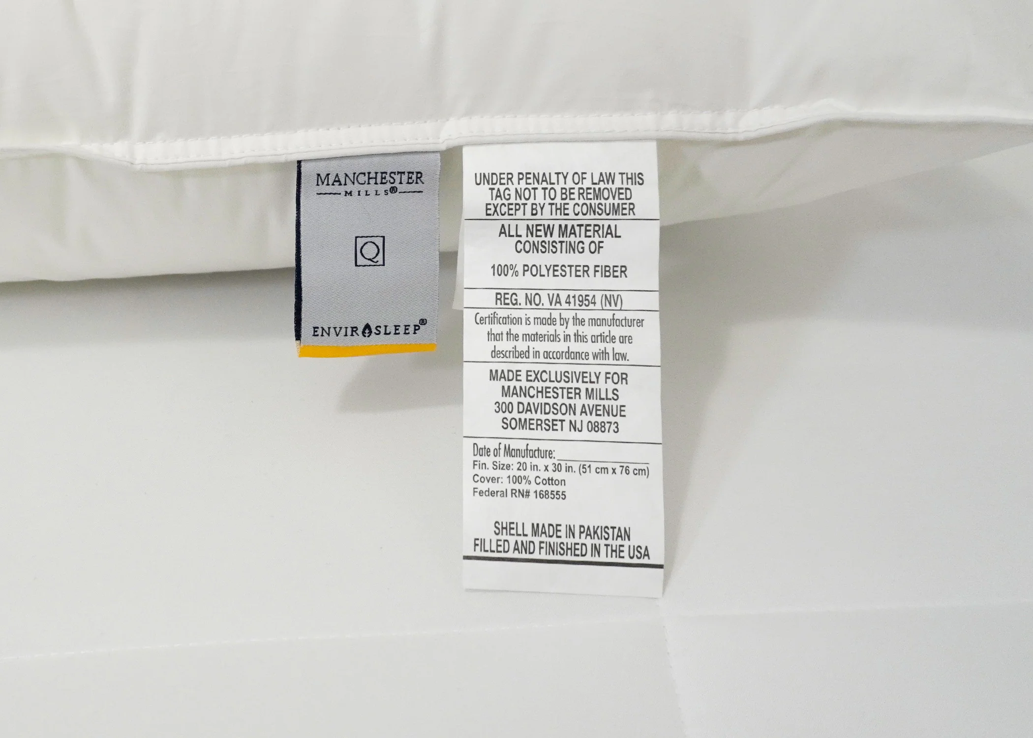 Envirosleep Dream Memories Memorelle Fiber Fill Pillow - Image 4