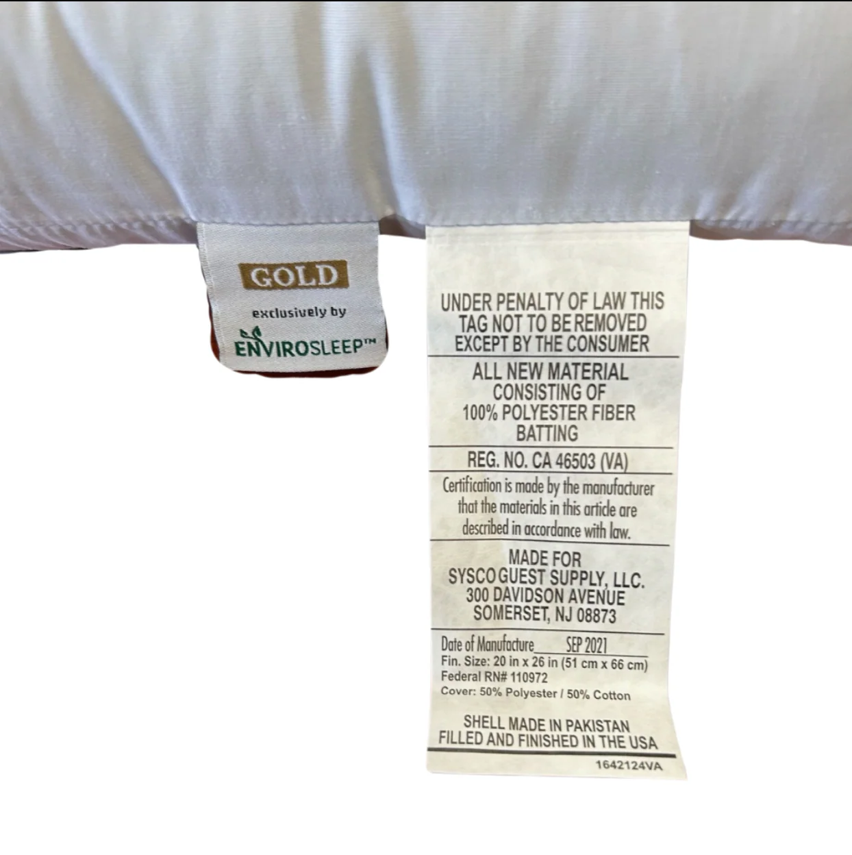 Envirosleep Gold Pillow | Featured at Many Hotels - Image 3