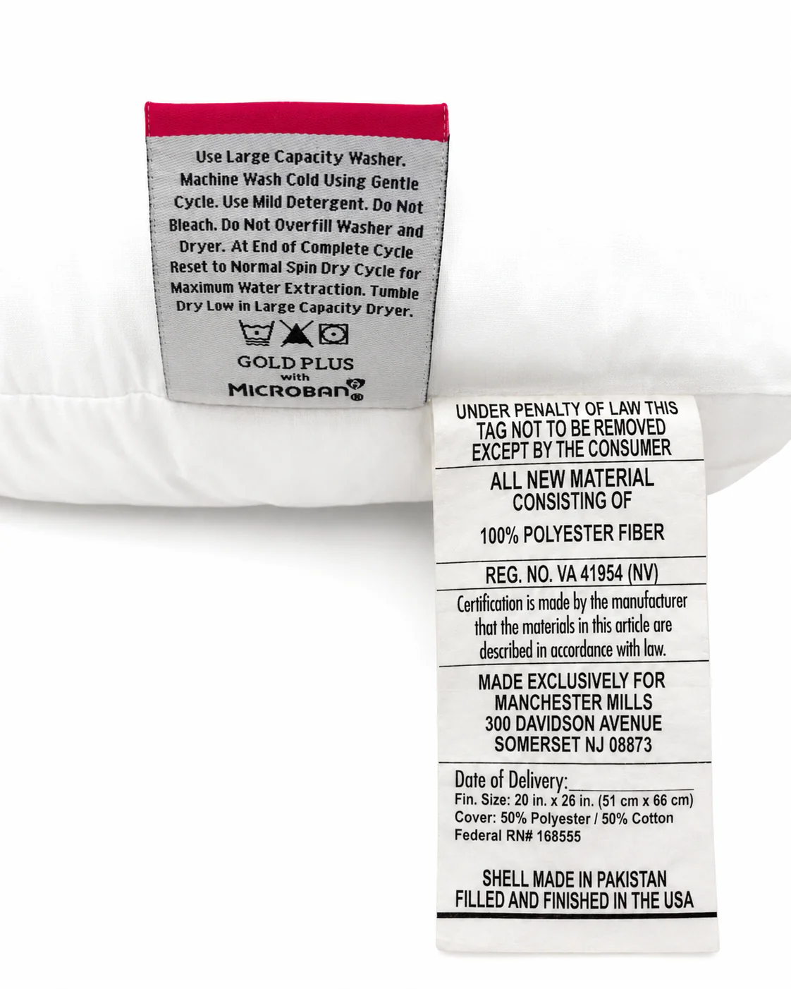 Envirosleep Gold Plus Pillow | Firm Polyester Fiber Fill - Image 2