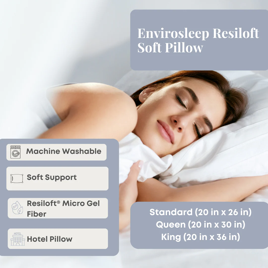 Envirosleep Resiloft Soft Pillow | Featured at Many Hotels - Image 9