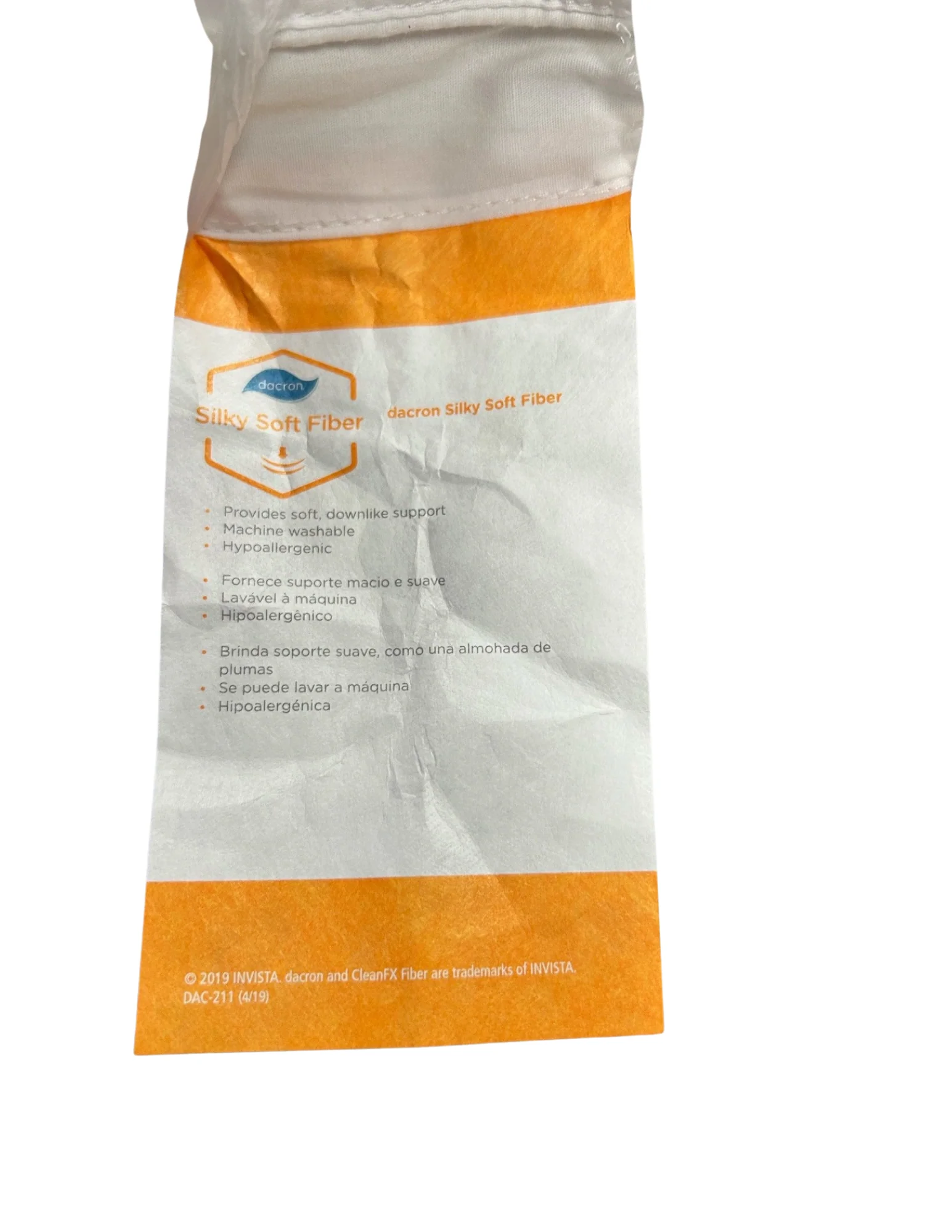 JS Fiber Invista Comforel Gussetted Pillow | Medium-Firm - Image 4