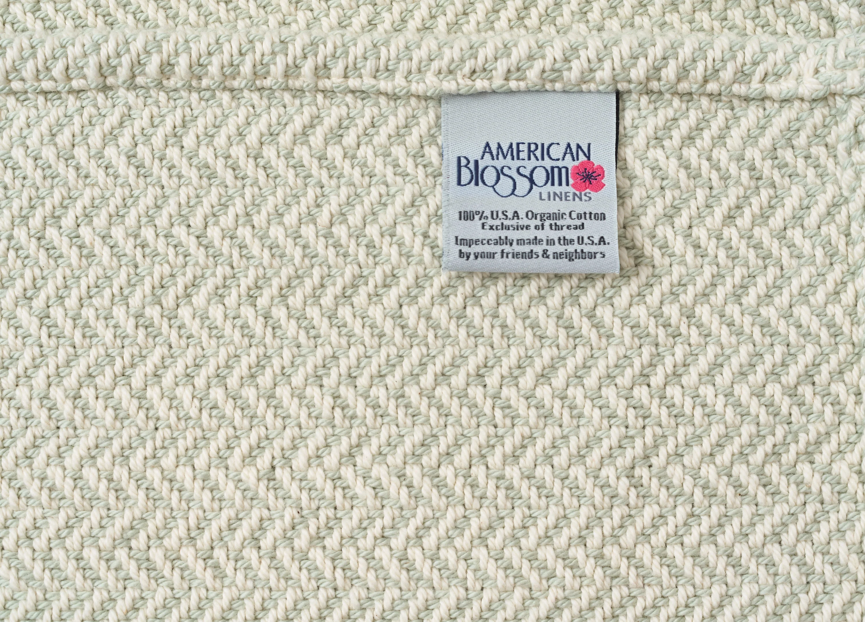 Herringbone Weave Blanket | Organic Cotton Made in USA - Image 13