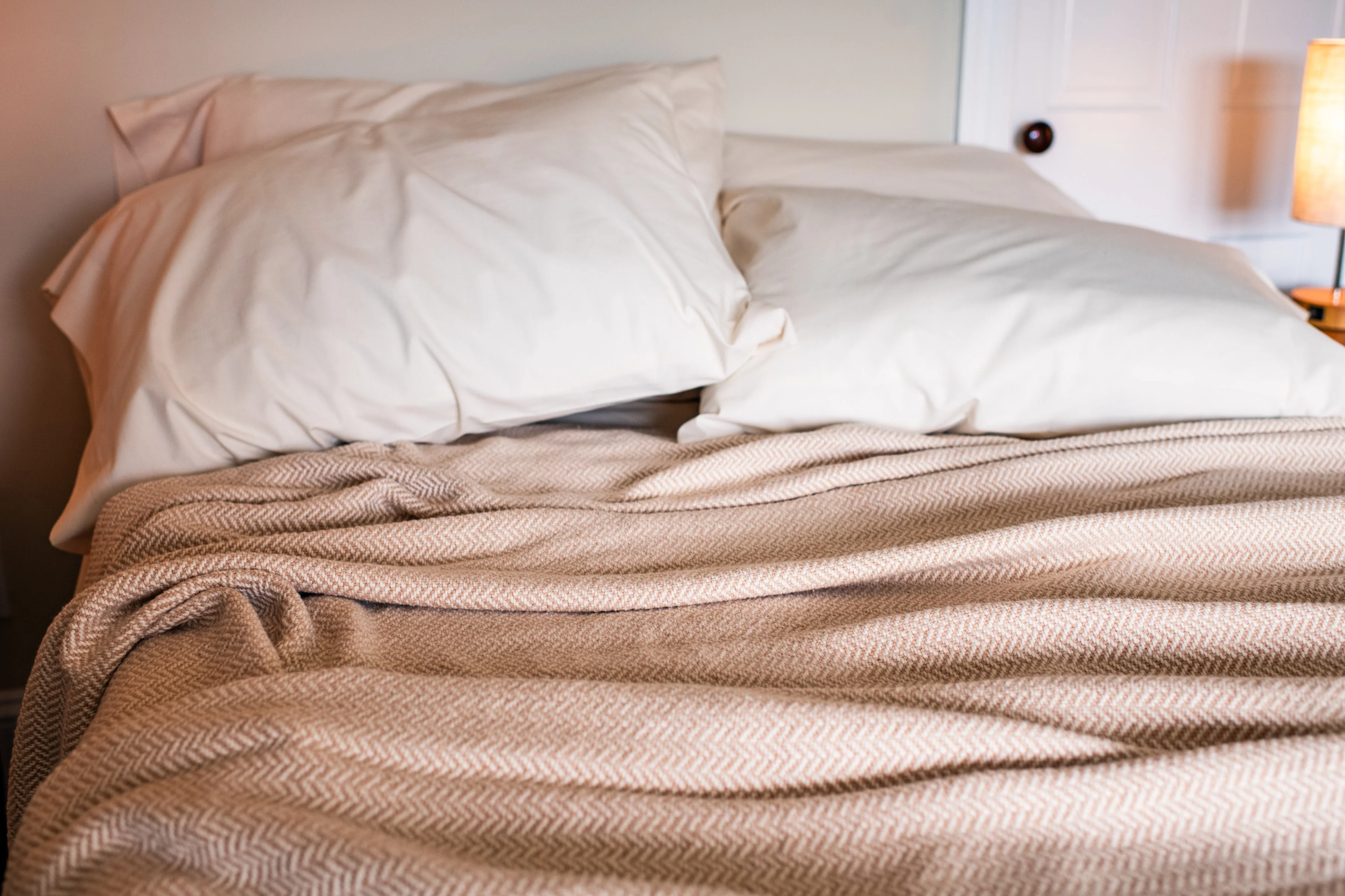 Herringbone Weave Blanket | Organic Cotton Made in USA - Image 14