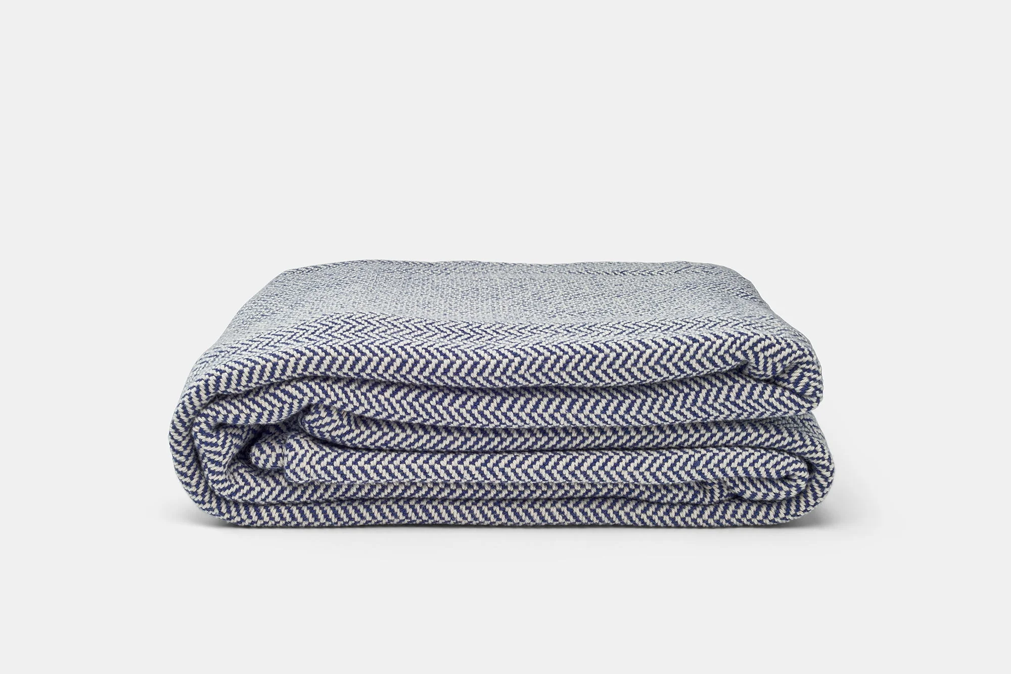 Herringbone Weave Blanket | Organic Cotton Made in USA - Image 4
