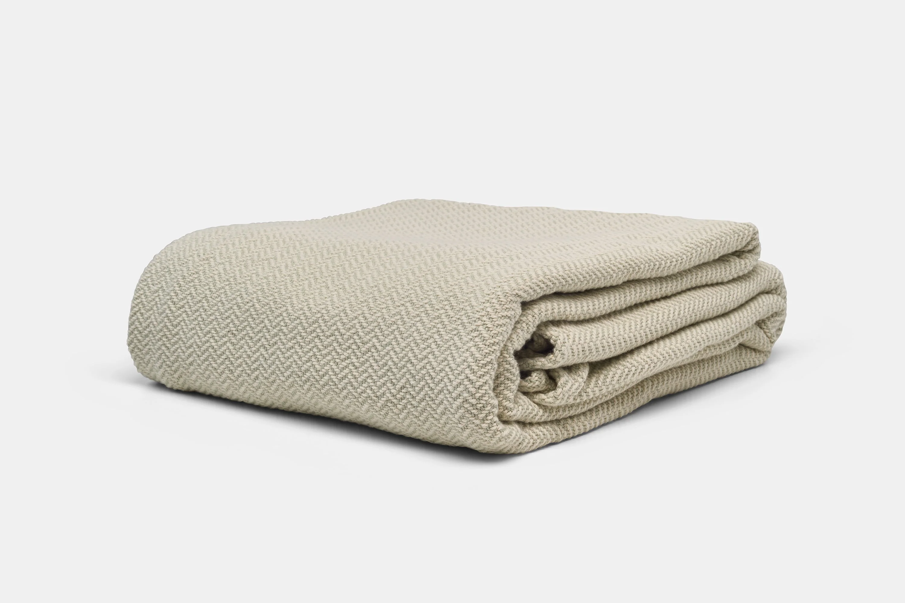 Herringbone Weave Blanket | Organic Cotton Made in USA - Image 5