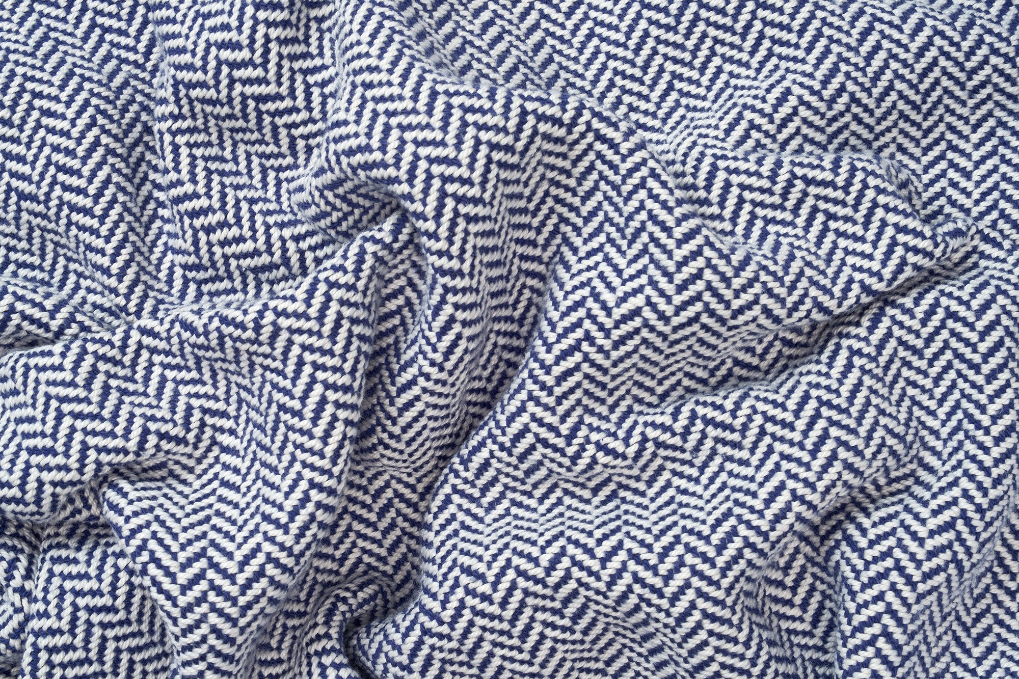 Herringbone Weave Blanket | Organic Cotton Made in USA - Image 8