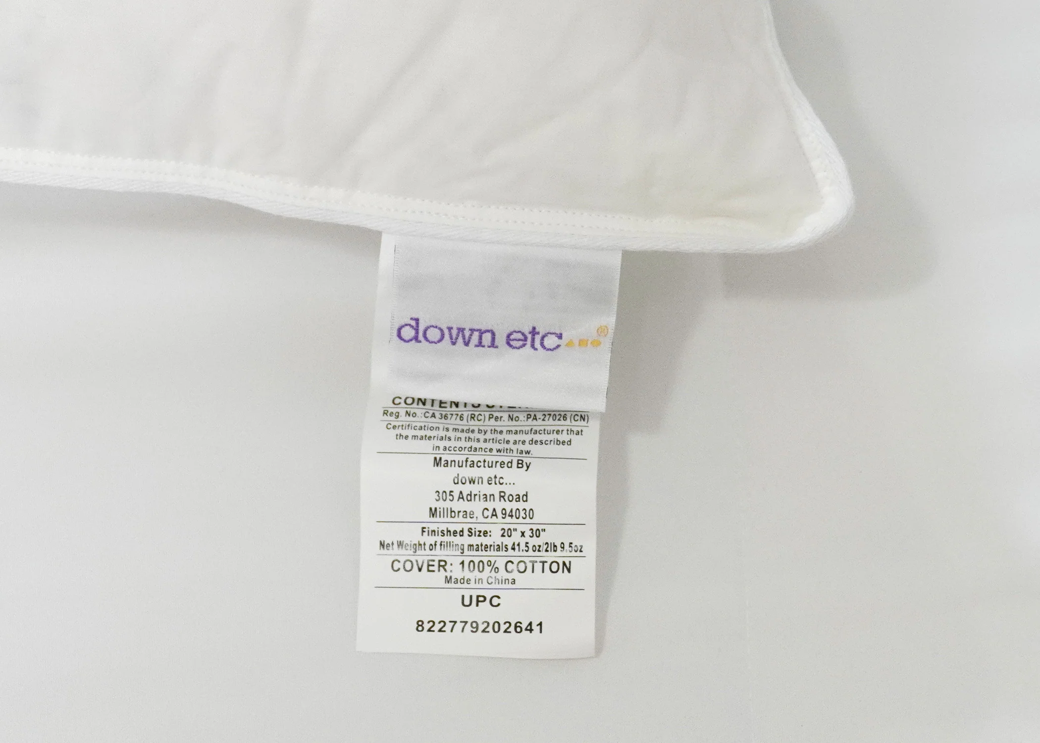 Down Etc. Rhapsody Wrap Down/Feather Pillow- Featured at Many Hyatt® Hotels - Image 4