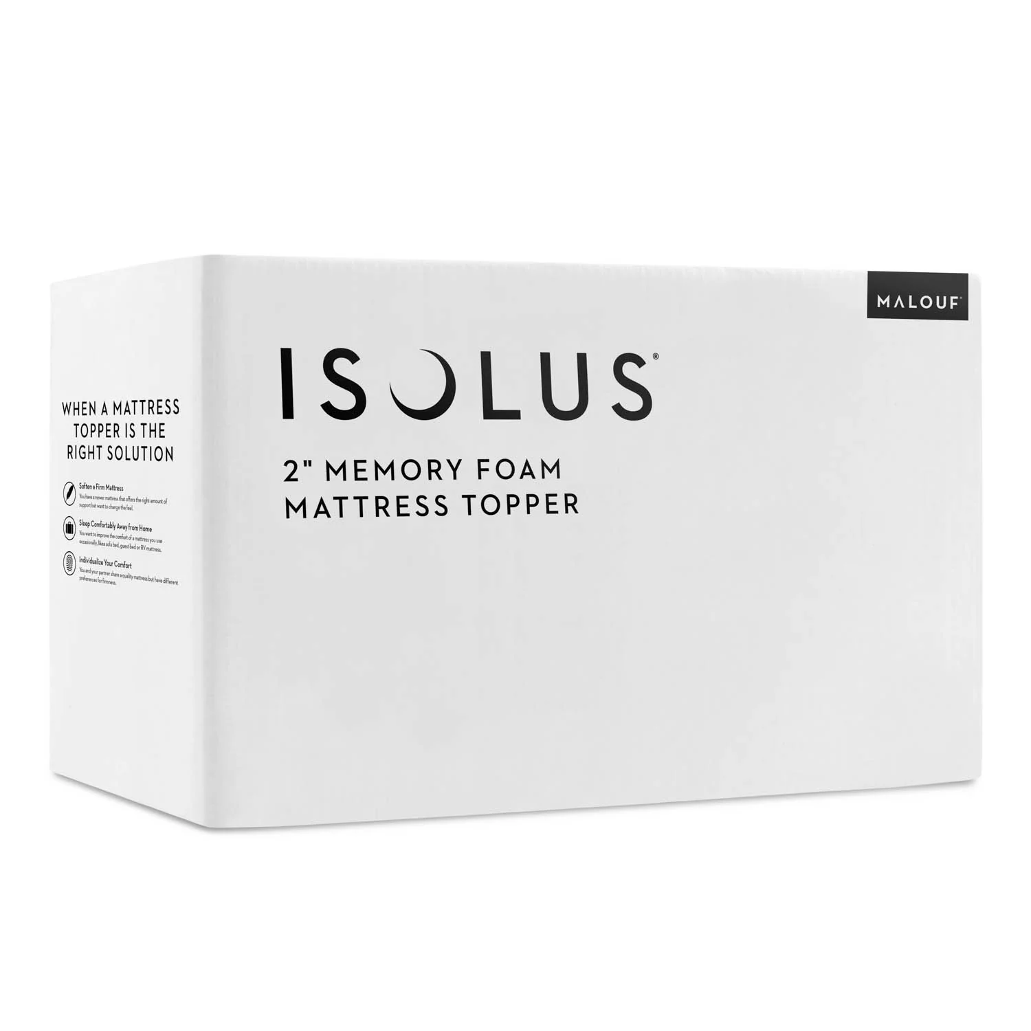 Malouf Isolus 2 Inch Memory Foam Topper - Image 4