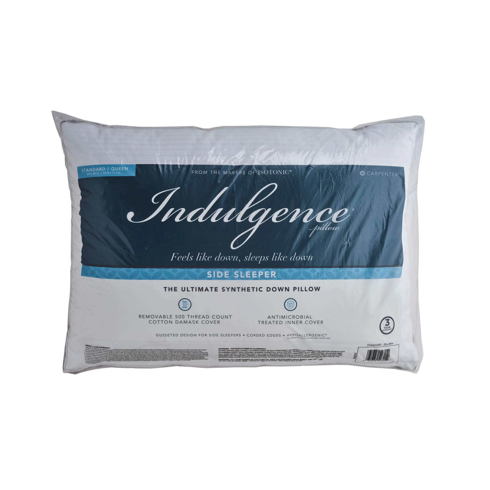 Indulgence® Synthetic Down Pillow | Side Sleeper - Image 4
