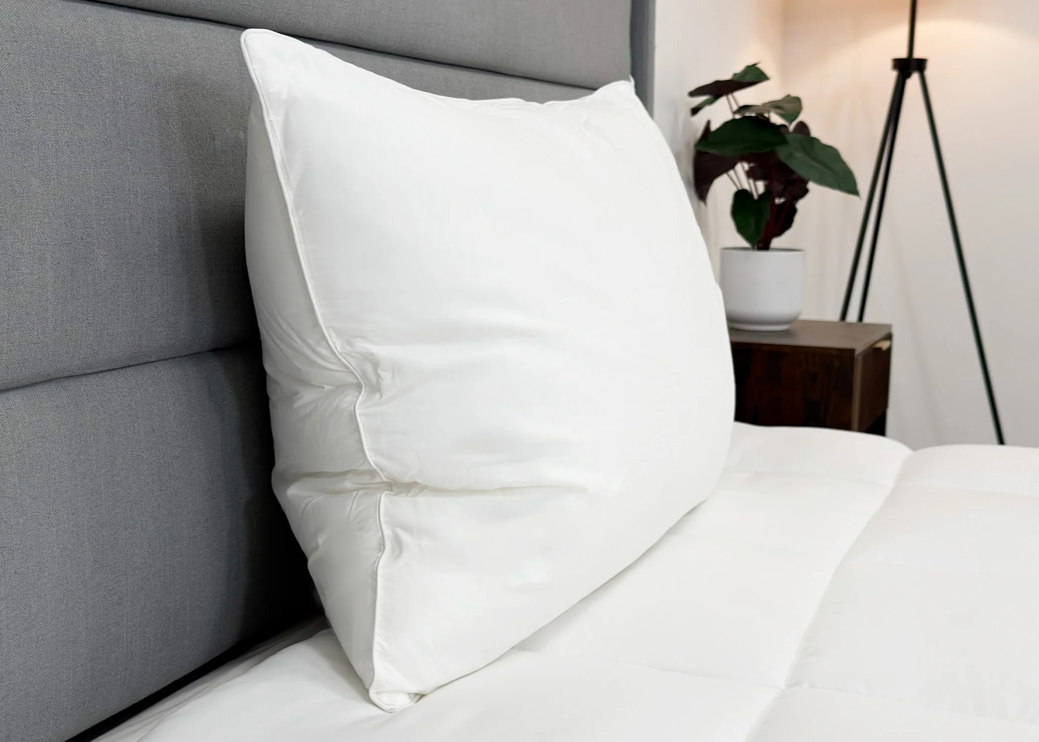JS Fiber "Ultra Down" Polyester Pillow | Firm - Image 4