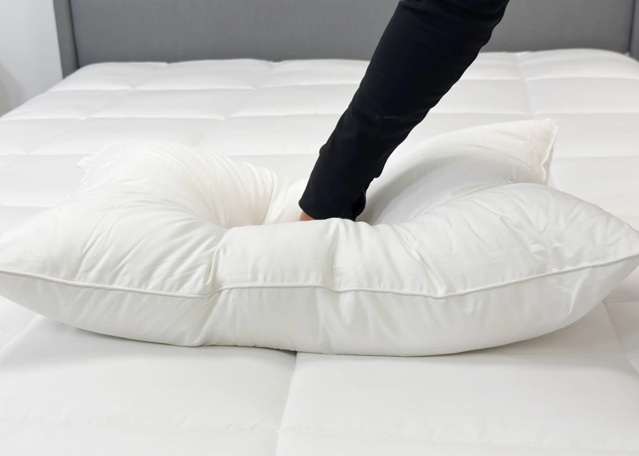 JS Fiber "Ultra Down" Polyester Pillow | Firm - Image 6