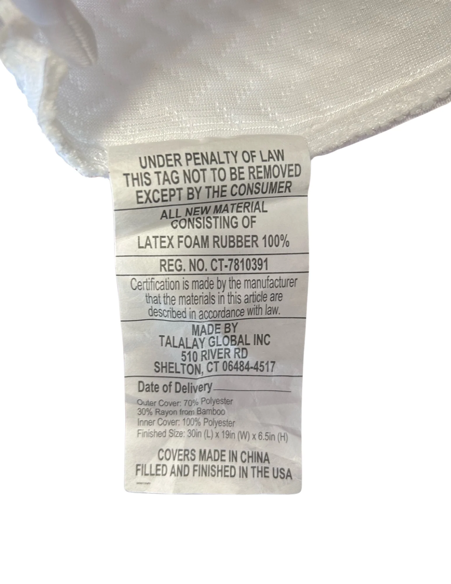 Latex International Rejuvenite Classic High Profile Pillow - Image 3