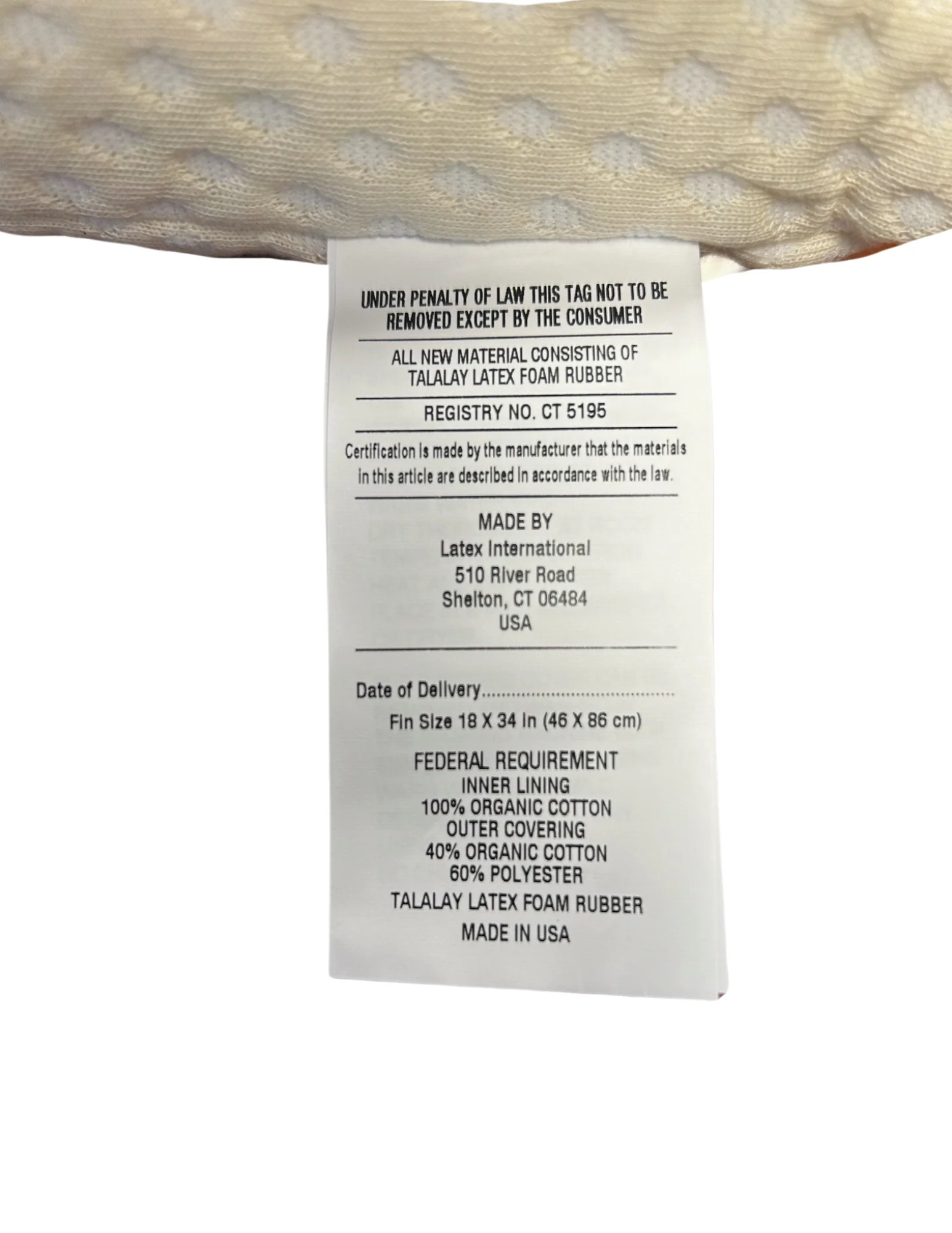 Latex International Rejuvenite Natural High Profile Pillow - Image 3