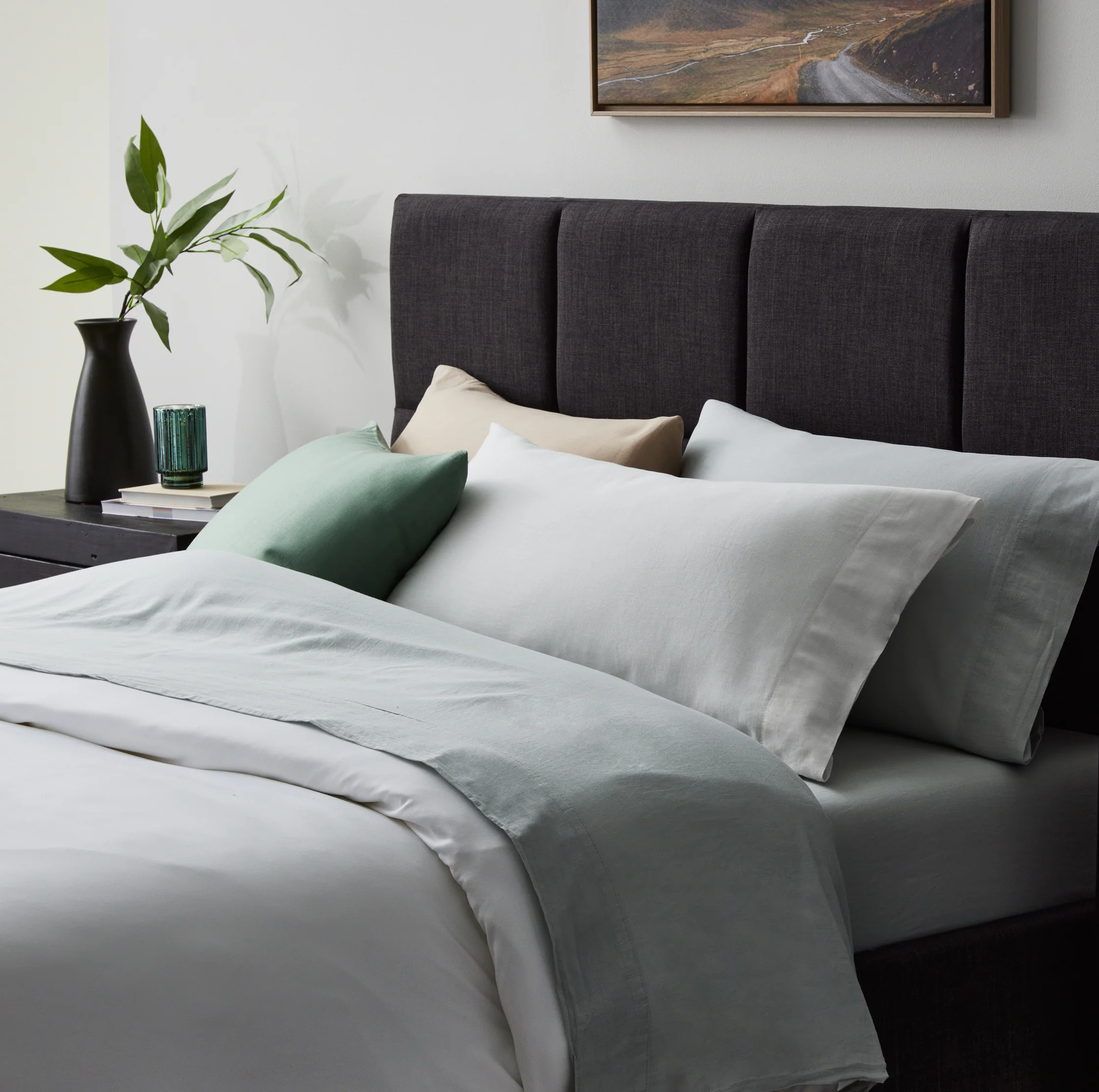 Malouf Linen-Weave Cotton Sheet Set - Image 6