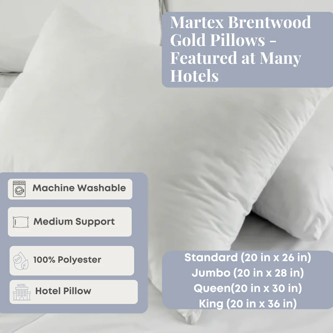 Martex Brentwood Gold Pillows - Featured at Many Hotels - Image 3