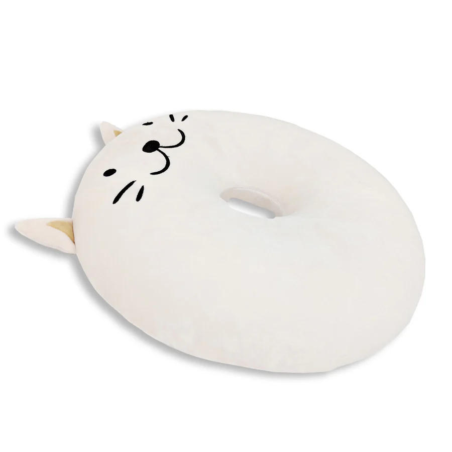 Memory Foam Donut Cat Themed Pillow | Crunches The Cat - Image 2