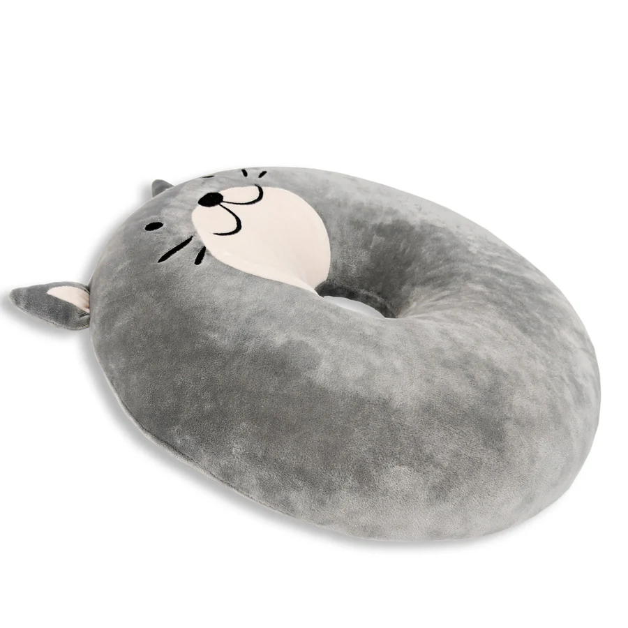 Memory Foam Donut Cat Themed Pillow | Crunches The Cat - Image 4