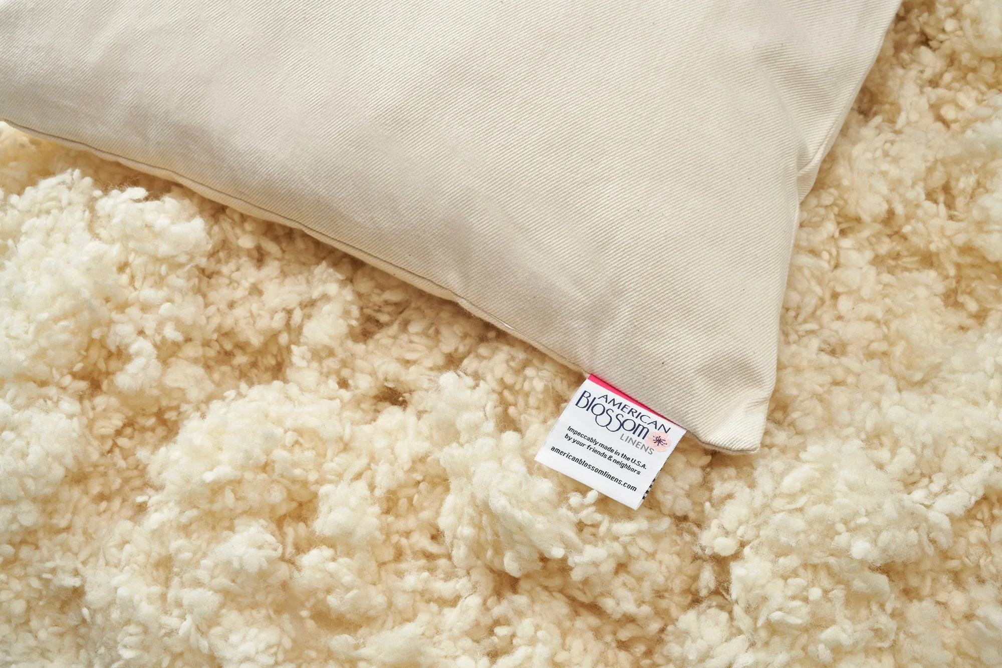 American Made Wool Filled Pillow – Organic Cotton, Adjustable Firmness - Image 10