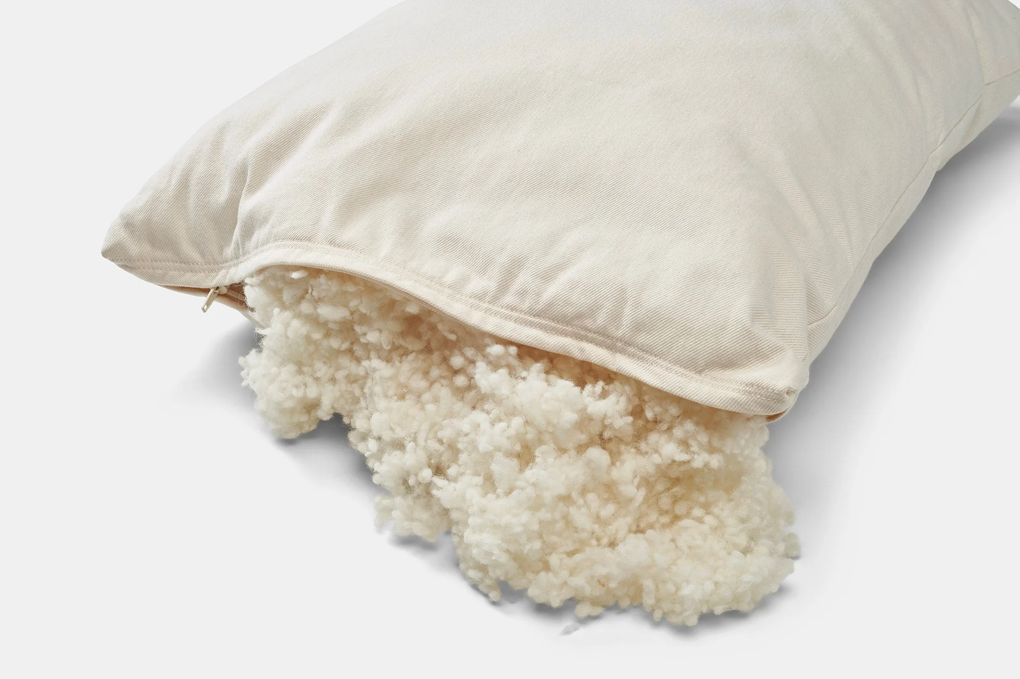 American Made Wool Filled Pillow – Organic Cotton, Adjustable Firmness - Image 9