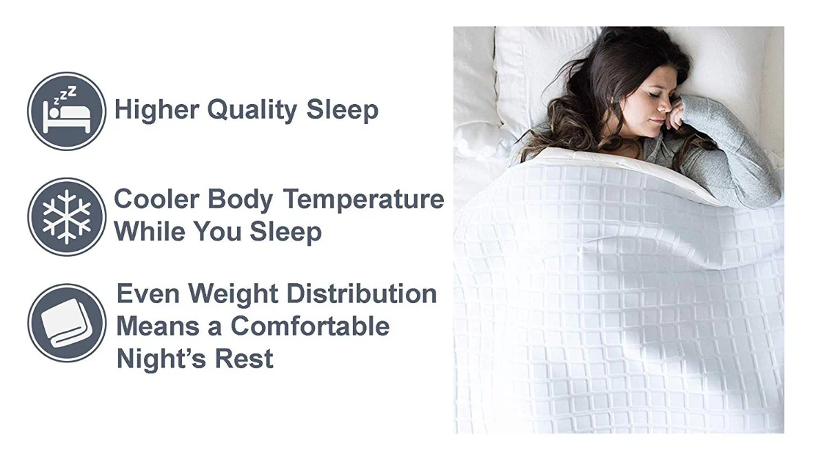 Opulence Glacier Blanket | Cooling & Weighted - Image 5