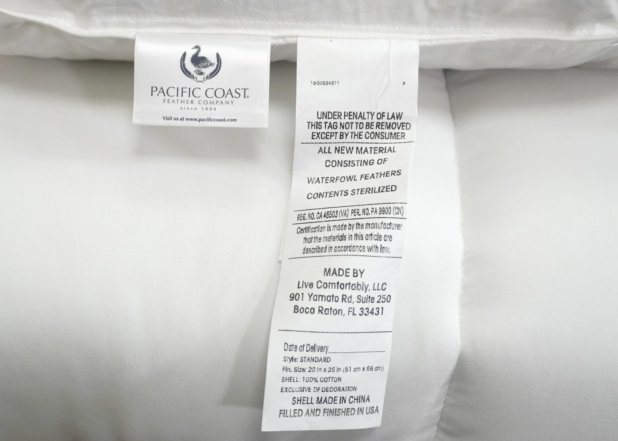 Pacific Coast® Natural Feather Pillow - Image 16