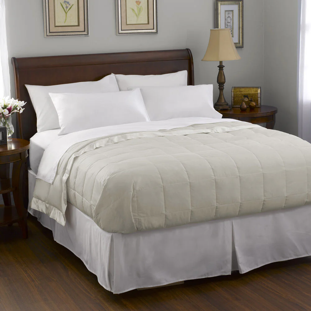 Pacific Coast Feather Satin Trim Blanket | White Goose Down - Image 3
