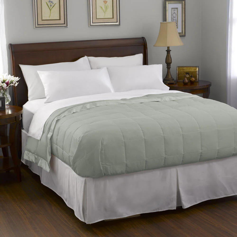 Pacific Coast Feather Satin Trim Blanket | White Goose Down - Image 4