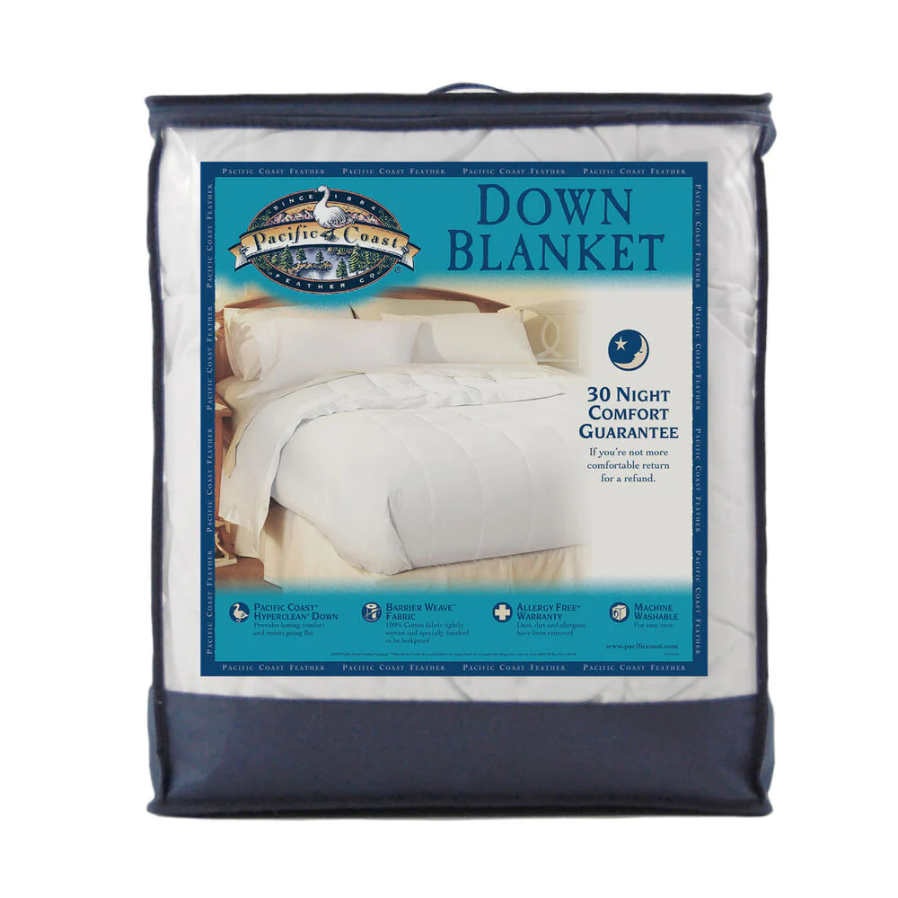 Pacific Coast Feather Satin Trim Blanket | White Goose Down - Image 5