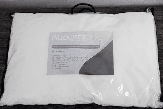 Pillowtex 50% White Duck Feather/50% Microfiber Pillow - Image 6
