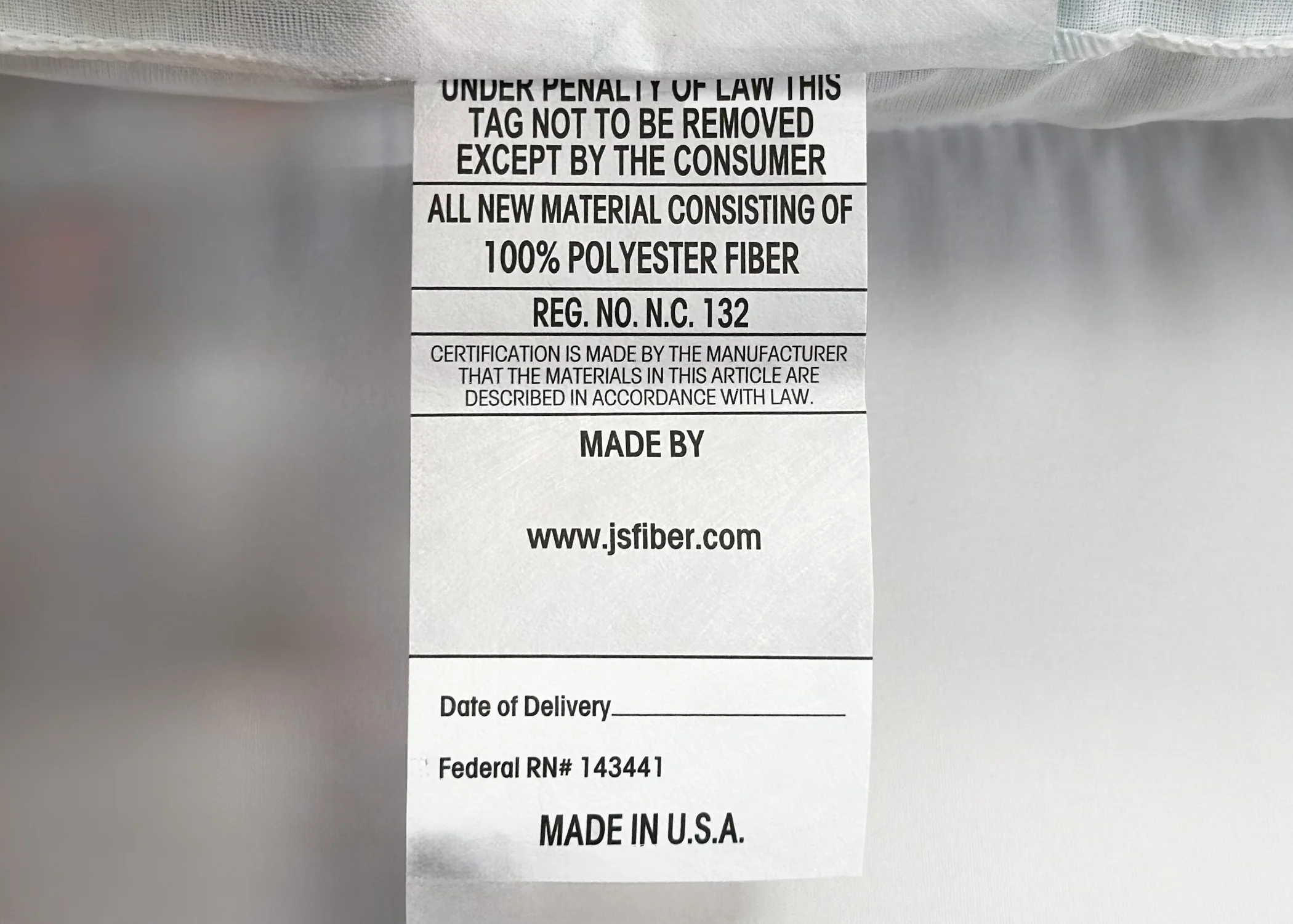 JS Fiber Hollofil II Pillow | Medium - Image 8